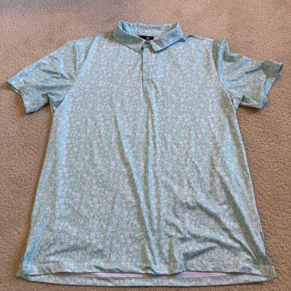 Green Side Golf Short Sleeve Polo XXL All Over Print